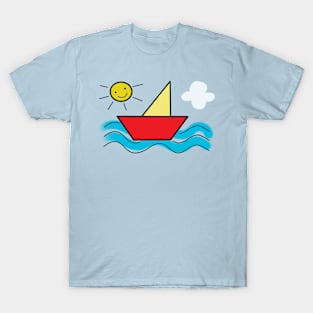 Cartoon boat T-Shirt
